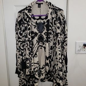 Brand new black and white super soft shall/jacket